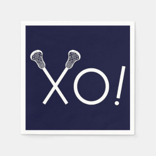 Lacrosse Sports Navy Blue Pappersservett