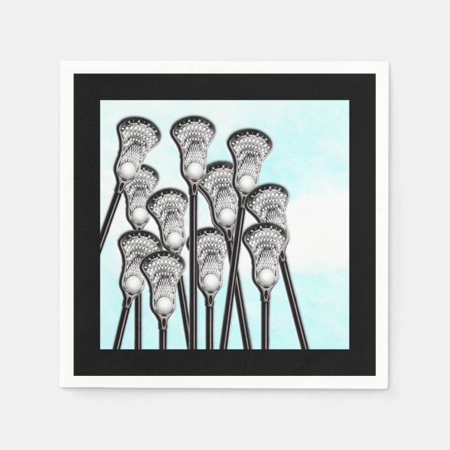 Lacrosse Sports Party Pappersservett (Framsidan)