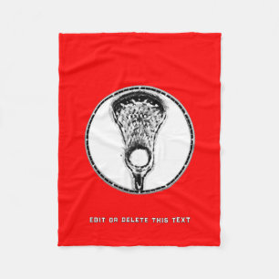 Lacrosse Sports Red Fleecefilt