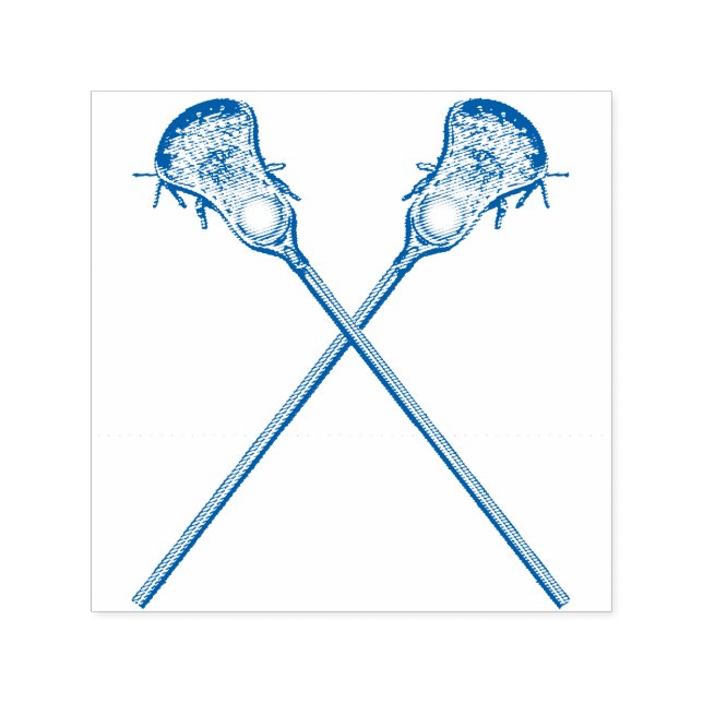 Lacrosse Sports Självfärgande Stämpel (Design)
