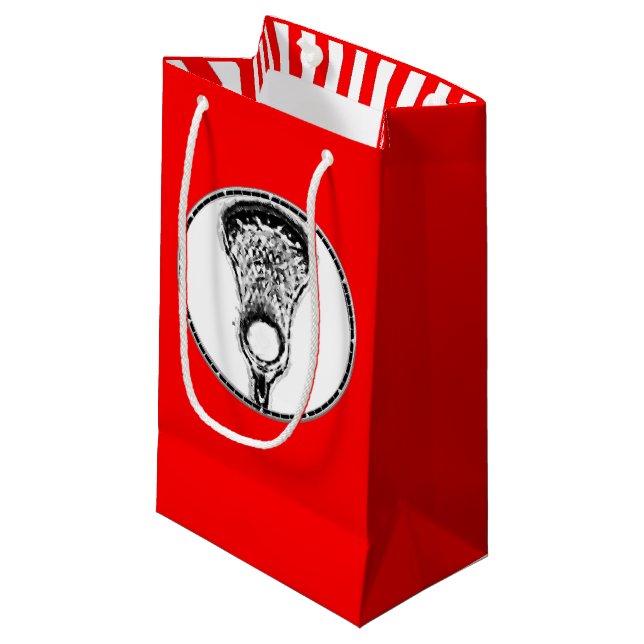 Lacrosse Sports Small Gift Bag (Framsidan Vinklad)