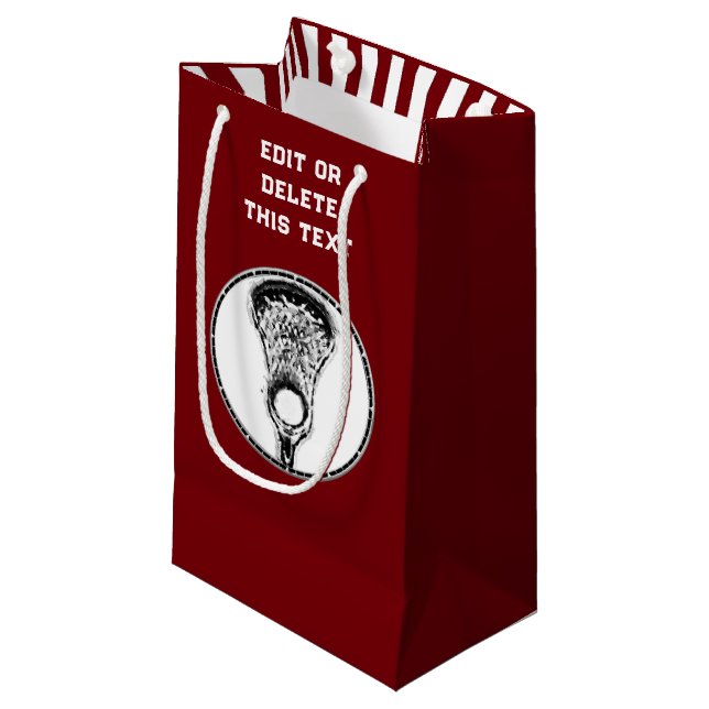 Lacrosse Sports Small Gift Bag (Framsidan Vinklad)