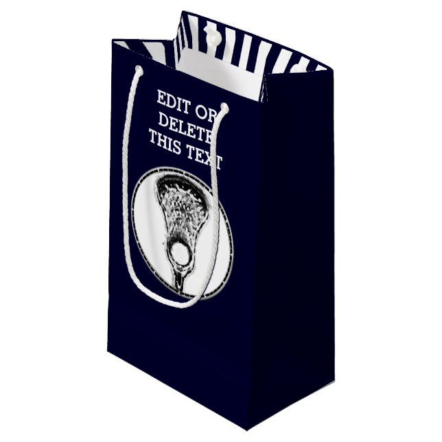 Lacrosse Sports Small Gift Bag (Framsidan Vinklad)