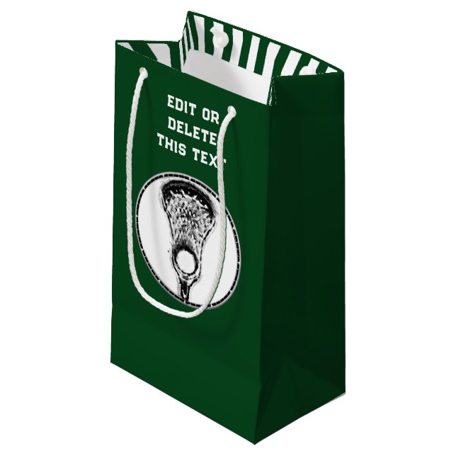 Lacrosse Sports Small Gift Bag (Framsidan Vinklad)