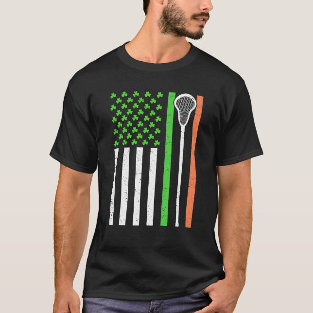 Lacrosse St. Patrick's D. T Shirt (Framsida)