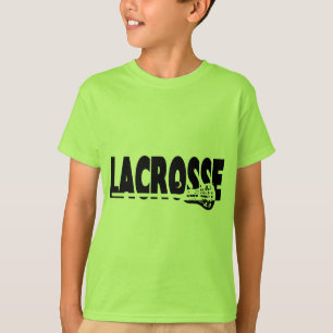 Lacrosse Stick Black and White T Shirt