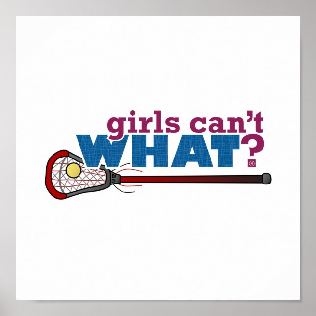 Lacrosse Stick in Red Poster (Framsidan)