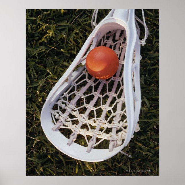 Lacrosse Stick och Boll Poster (Framsidan)