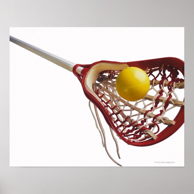 Lacrosse stick och boll poster (Framsidan)