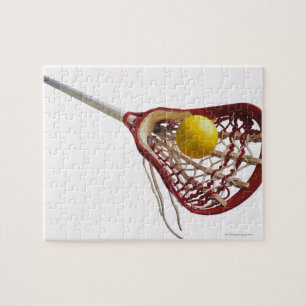 Lacrosse stick och boll pussel