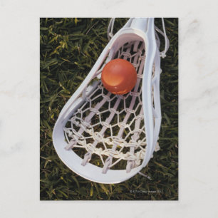 Lacrosse Stick och Boll Vykort