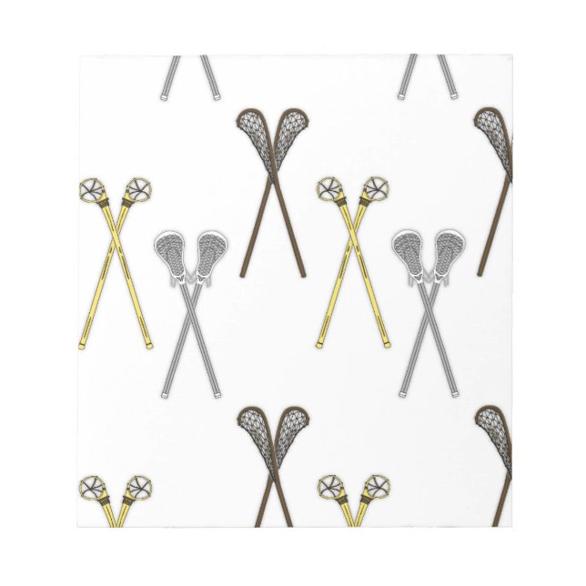 Lacrosse Sticks Anteckningsblock (Framsida)