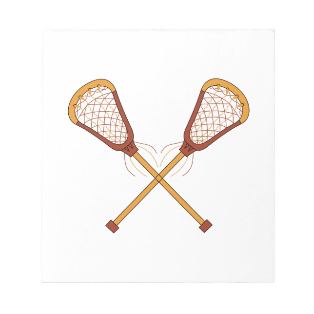 Lacrosse Sticks Anteckningsblock (Framsida)
