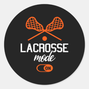 Lacrosse Sticks Graphic Lacrosse Runt Klistermärke