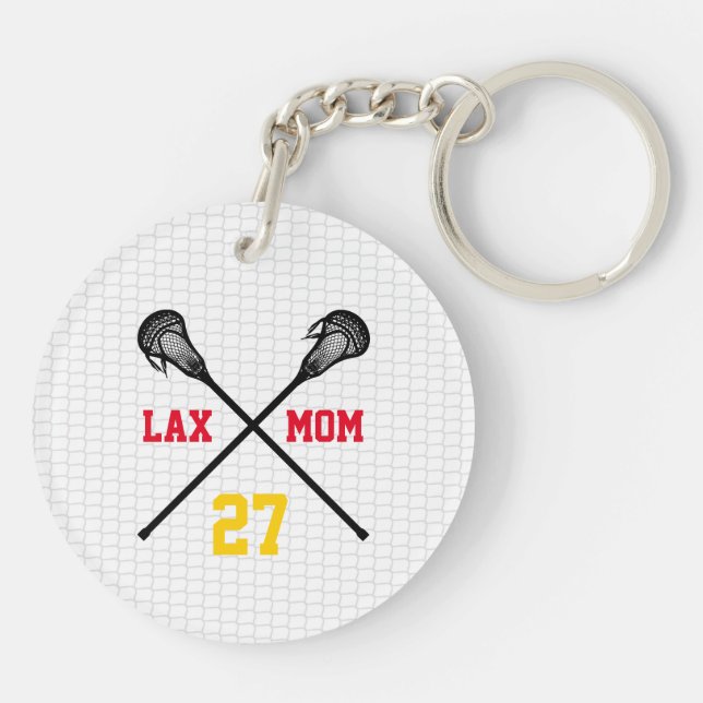 Lacrosse Sticks Lax Mamma Player Number Net Fläkt  (Baksidan)