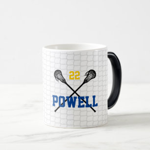 Lacrosse Sticks Net Goal Team Number Namn Magisk Mugg