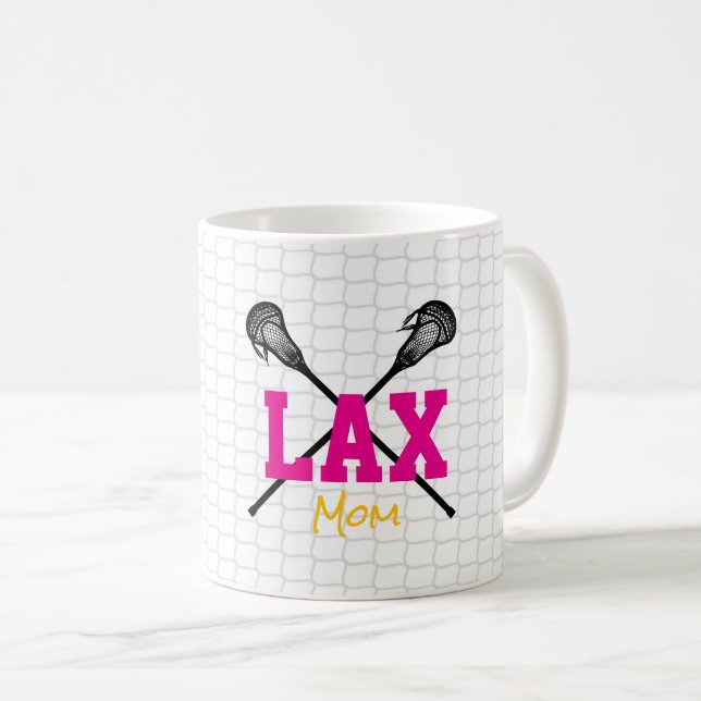 Lacrosse Sticks Net Team Färg Lax MAMMA Sports Kaffemugg (Framsida höger)