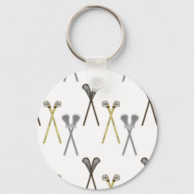 Lacrosse Sticks Nyckelring (Framsida)