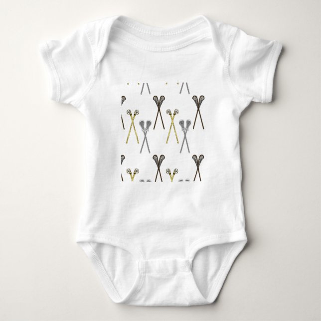 Lacrosse Sticks T Shirt (Framsida)
