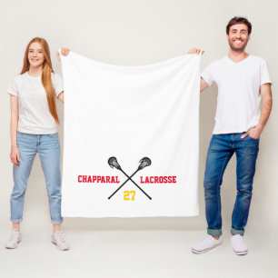 Lacrosse Sticks Team Färg Namn Player Number Fleecefilt