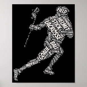Lacrosse-stift för pojkar Sports & Fitness coola N Poster