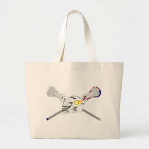 Lacrosse-stift med hjälm jumbo tygkasse