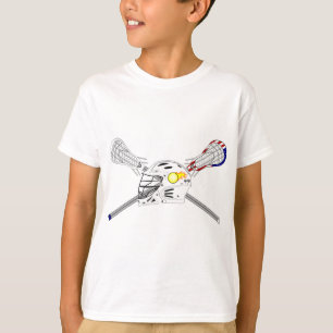 Lacrosse-stift med hjälm t shirt