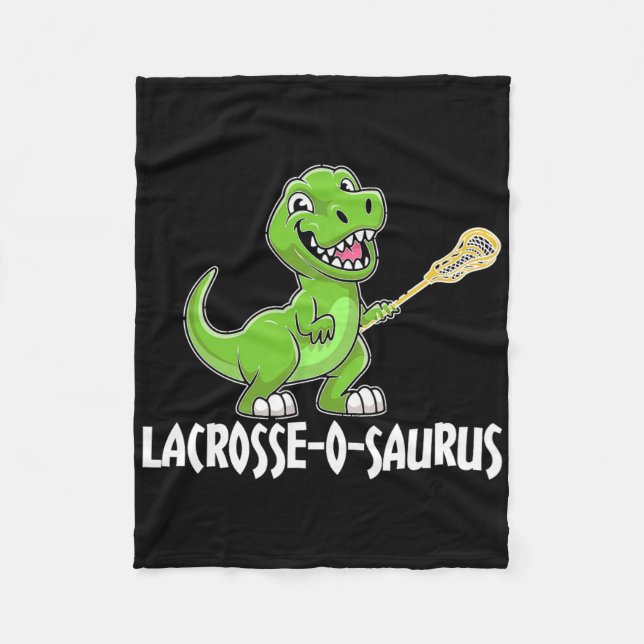 Lacrosse T-Rex Dino Lacrosse Racke  Fleecefilt (Framsidan)