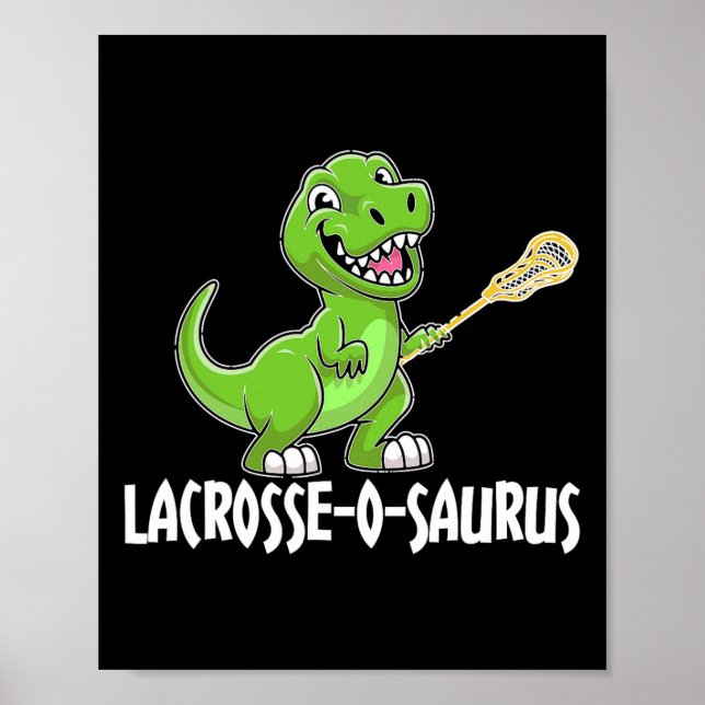 Lacrosse T-rex Dino Lacrosse Rackethandske  Poster (Framsidan)