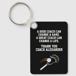 Lacrosse Tack Coach Nyckelring