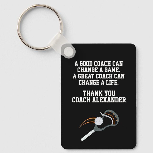 Lacrosse Tack Coach Nyckelring (Framsida)