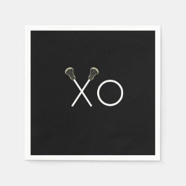 Lacrosse Team Black Pappersservett