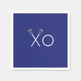 Lacrosse Team Blue Pappersservett