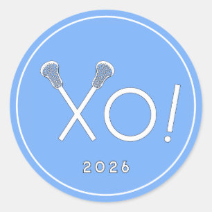Lacrosse Team Classic Rund Sticker Runt Klistermärke
