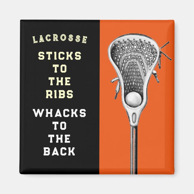 Lacrosse Team Funny Magnet (Framsidan)