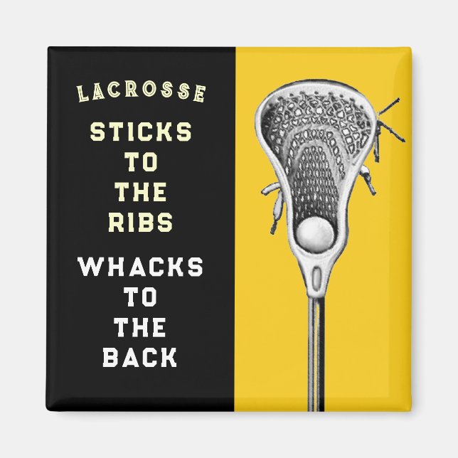 Lacrosse Team Funny Magnet (Framsidan)