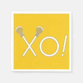 Lacrosse Team Gult Pappersservett