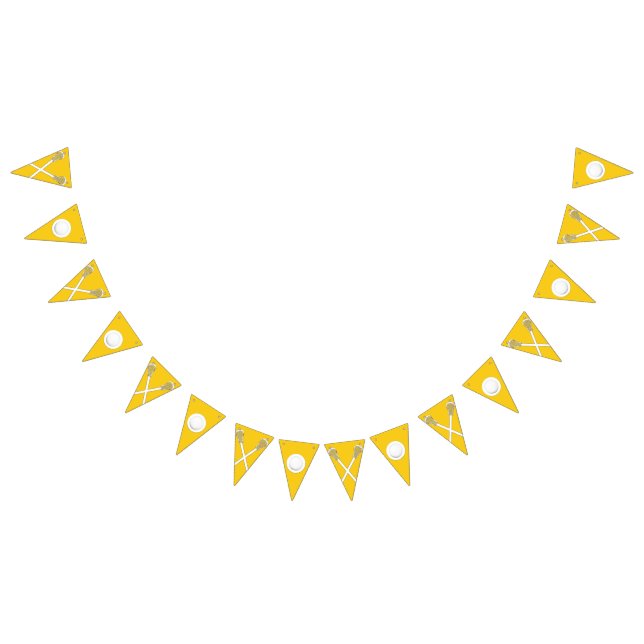 Lacrosse Team Gult Vimplar (Alla)