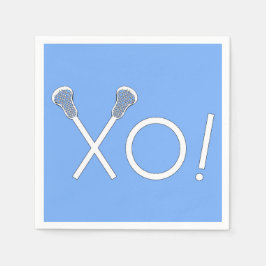 Lacrosse Team Light Blue Pappersservett