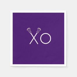 Lacrosse Team Lila Pappersservett