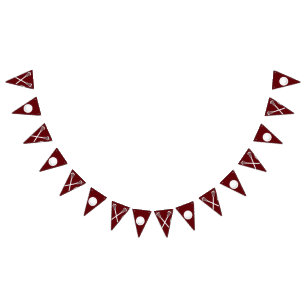 Lacrosse Team Maroon Bunting Flaggor