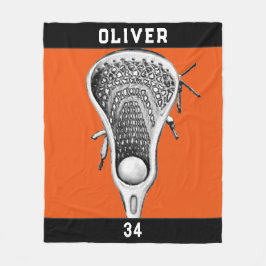 Lacrosse Team Orange Fleecefilt