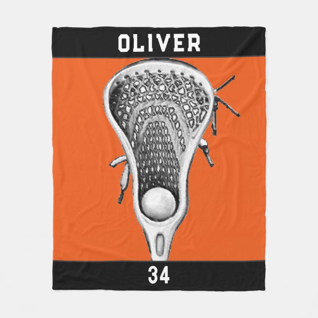 Lacrosse Team Orange Fleecefilt (Framsidan)