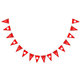 Lacrosse Team Red Bunting Flaggor