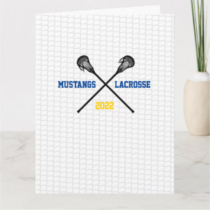 Lacrosse Team Year Tack Coach Players Färg Kort