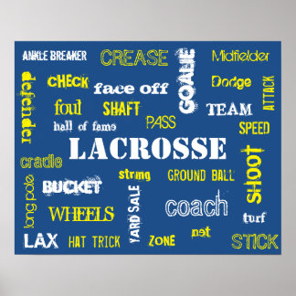 Lacrosse Terminologi Poster! Poster