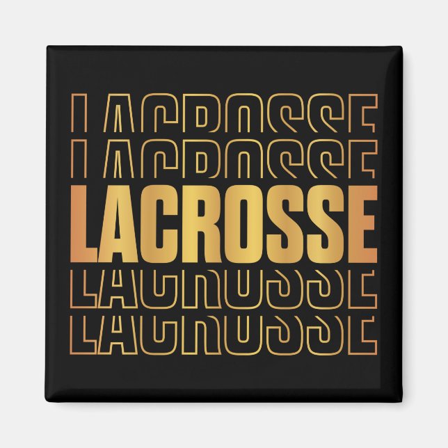 Lacrosse Text Magnet (Framsidan)