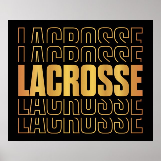 Lacrosse-text Poster (Framsidan)