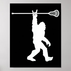 Lacrosse-tröja Vintage Lax Bigfoot Sasquatch Ungdo Poster