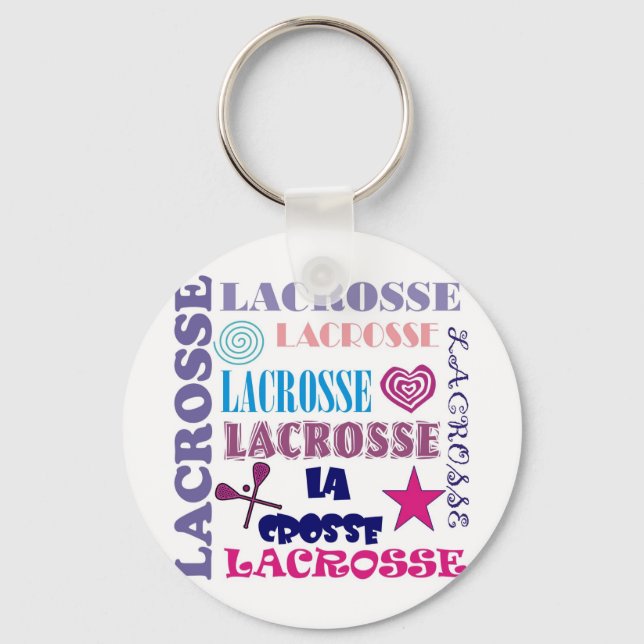 Lacrosse-upprepning Nyckelring (Framsida)
